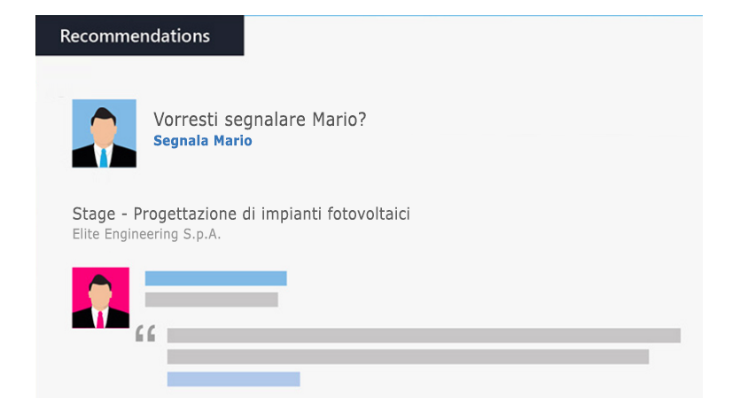 segnalazioni profilo LinkedIn