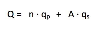 formula portata aria rinnovo calcolo